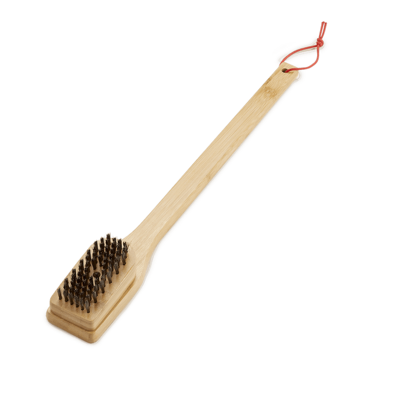 Szczotka drewniana Weber 45 cm do czyszczenia rusztów z włosiem drucianym (1)